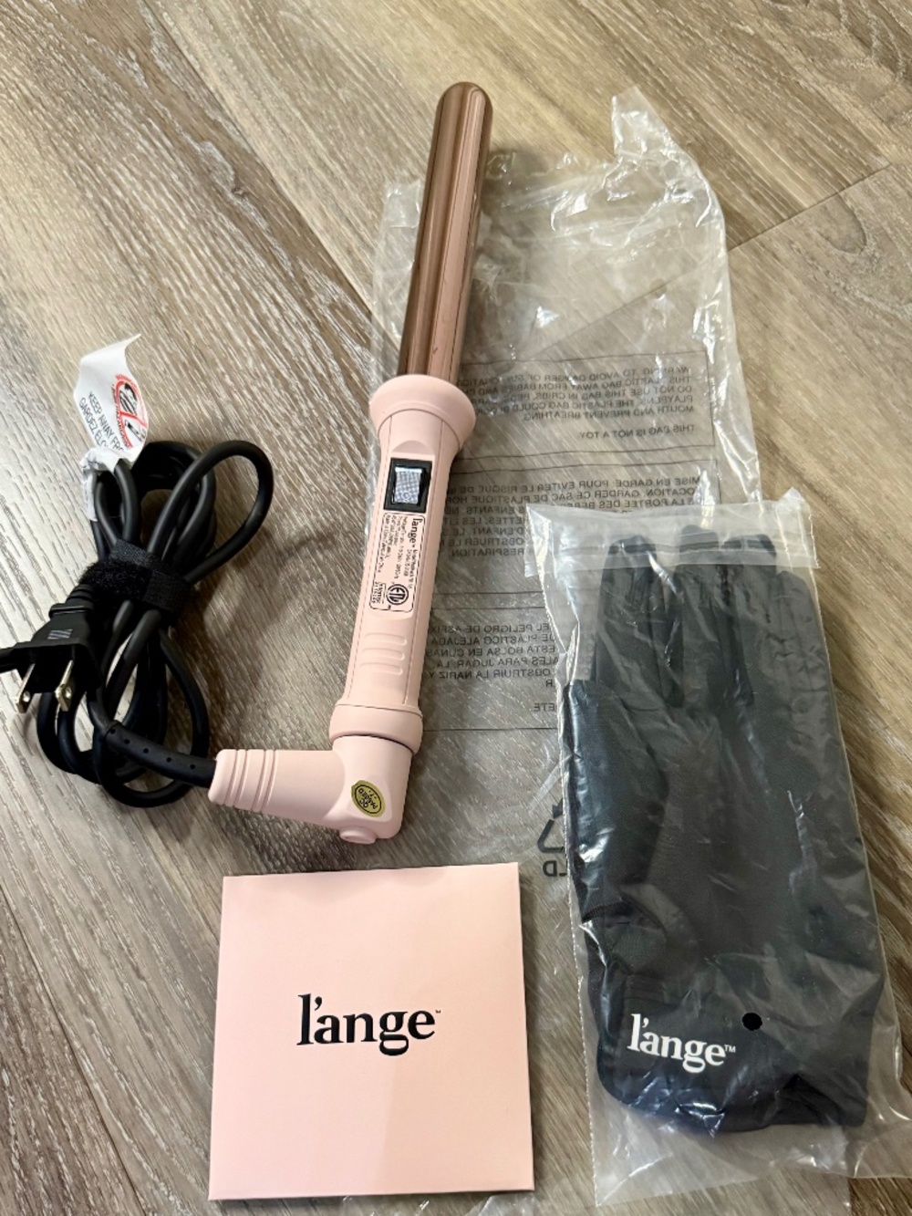 L'ange Hair Ondule 25mm Titanium 1 inch Curling Iron Wand